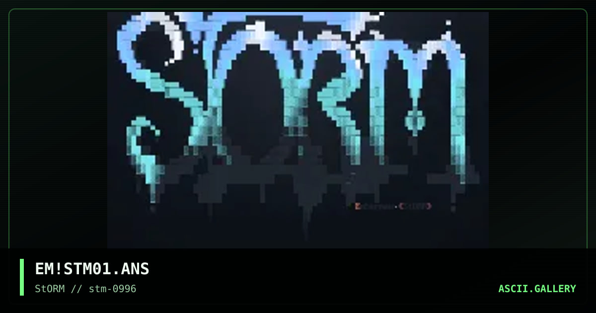 Storm 1996 Logo I, by emberman, 1996