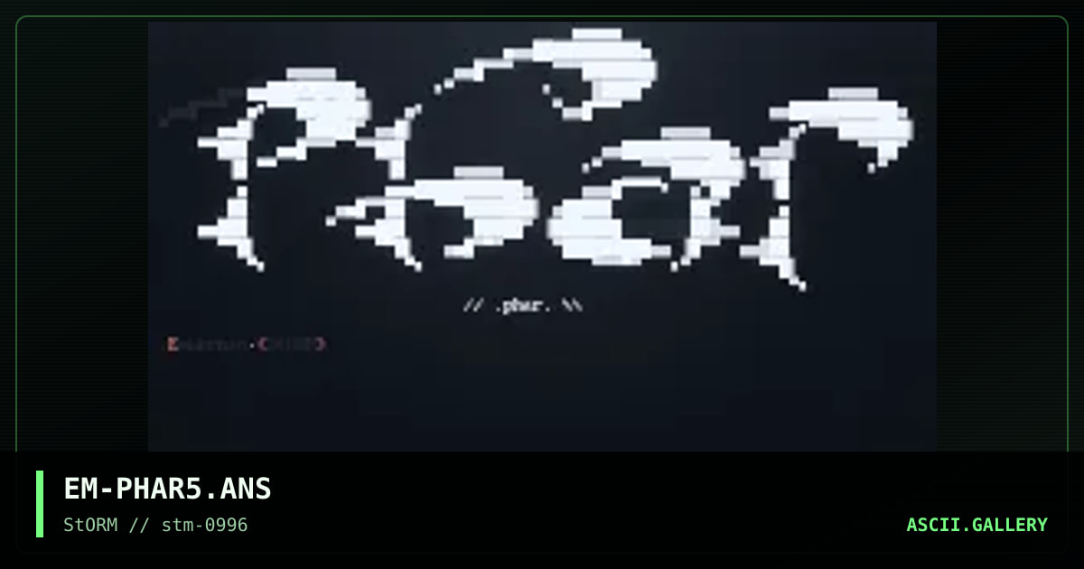 Phar Logo V, by emberman, 1996
