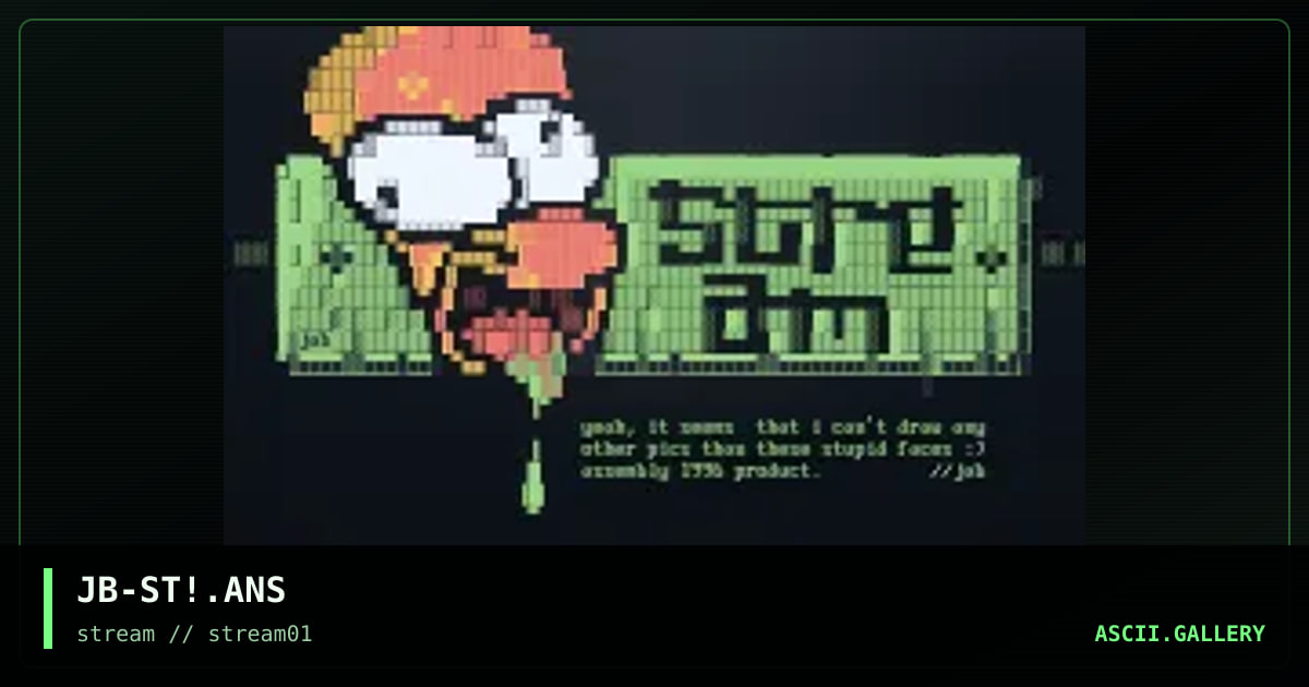ugly stream promo, by jab, 1996