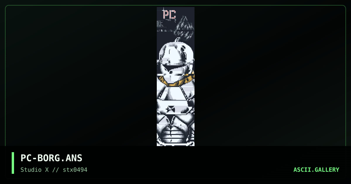 PC-BORG.ANS, by p-chan, 1994