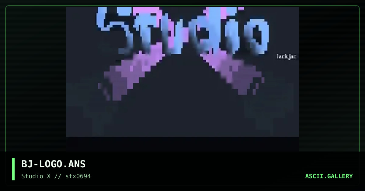 STUDiO-X logo, by blackjack, 1994