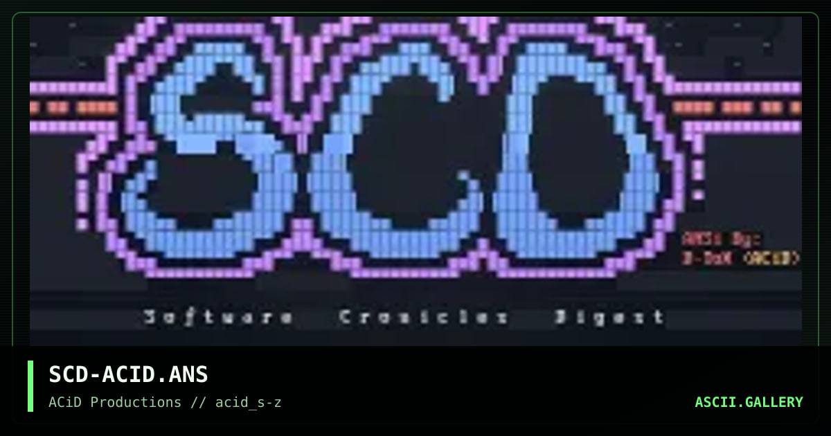 SCD-ACID.ANS, by dtox, 1990