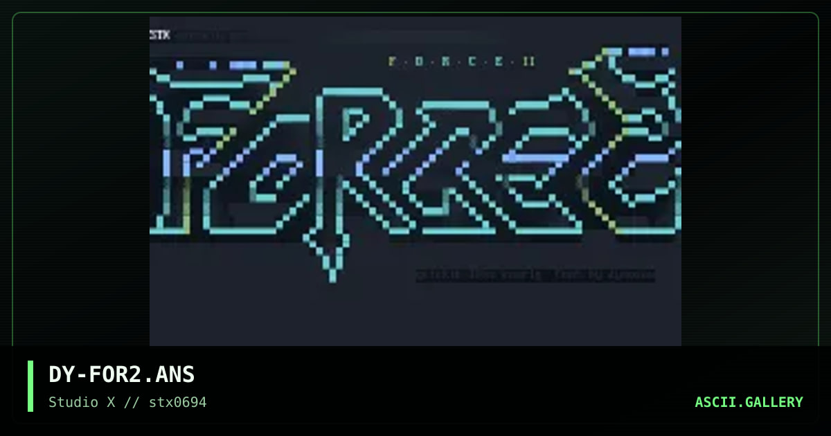 Force II logo, by dynosaw, 1994