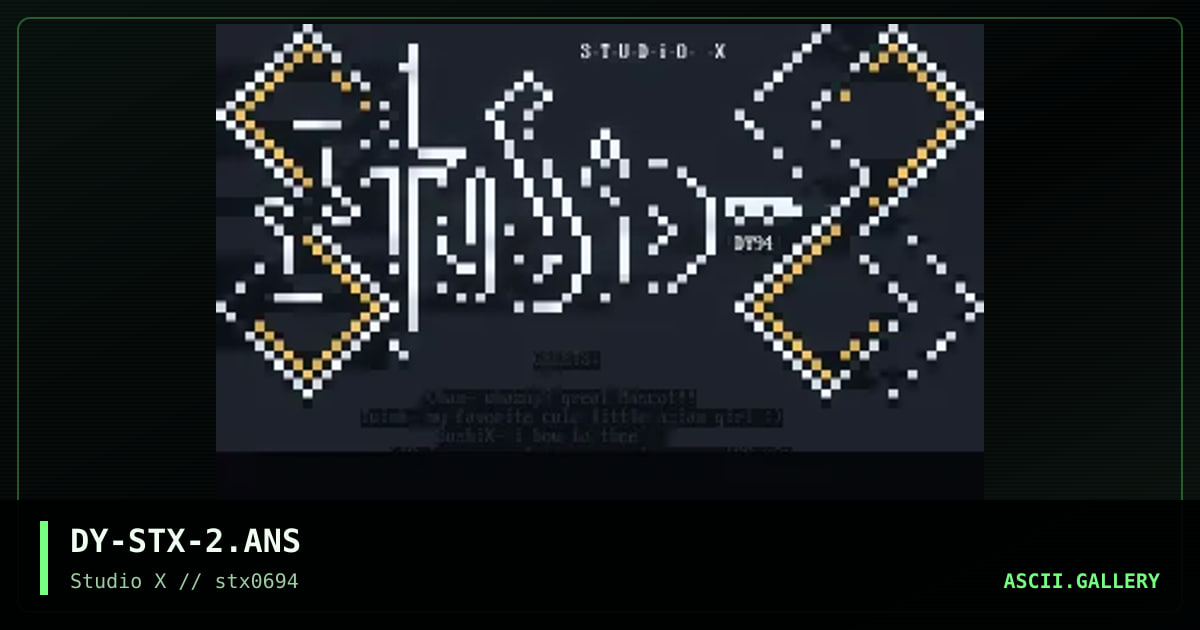 STUDiO-X Logo, by dynosaw, 1994