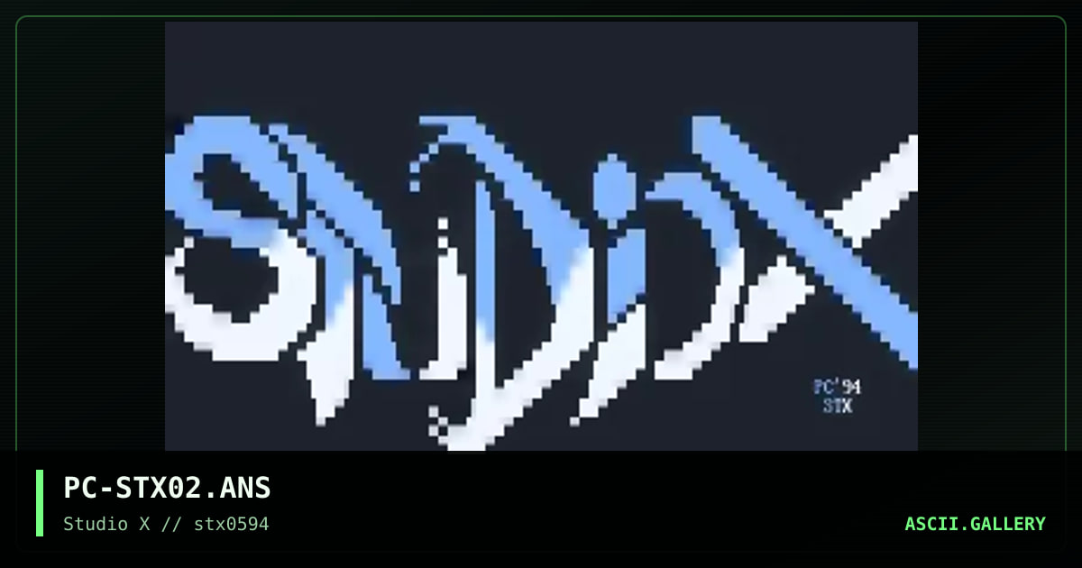 PC-STX02.ANS, by p-chan, 1994