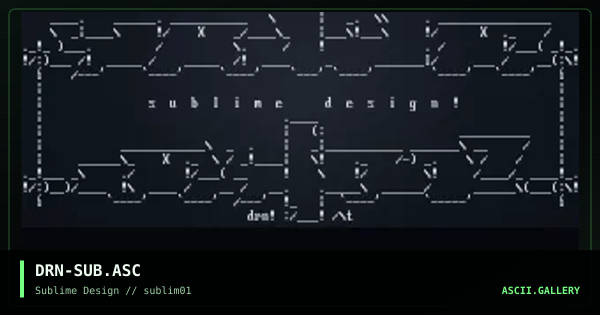 Sublime Design, by daeron, 1999