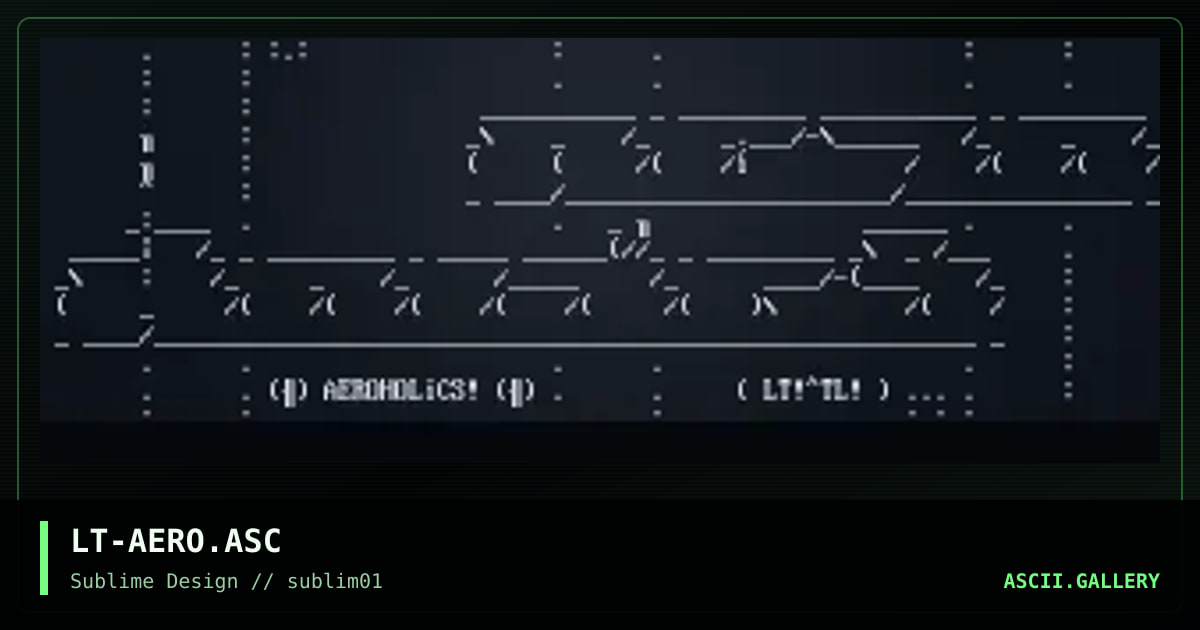 Aeroholics, by letharic, 1999