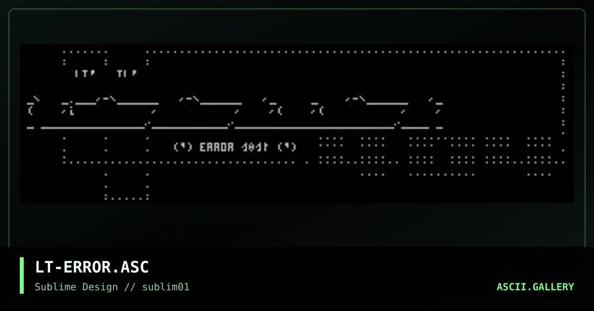 Error 404, by letharic, 1999