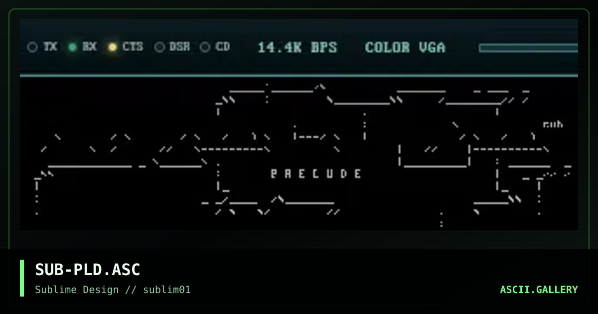 Prelude, by subsonic, 1999