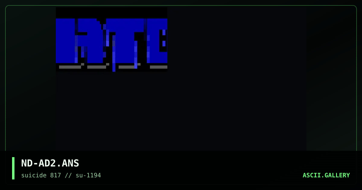 Atomic Delusions ANSi, by nuclear dreamer, 1994