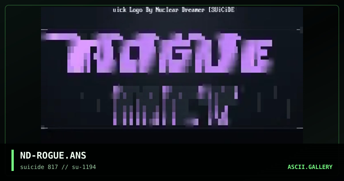 Phont for RogueNet, by nuclear dreamer, 1994