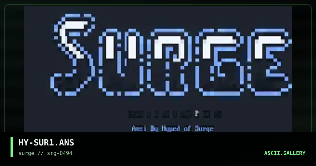 HY-SUR1.ANS, by hyped, 1994