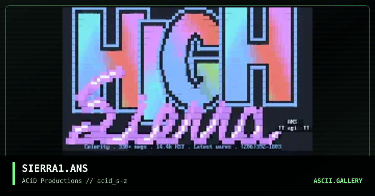 SIERRA1.ANS, by magius, 1990