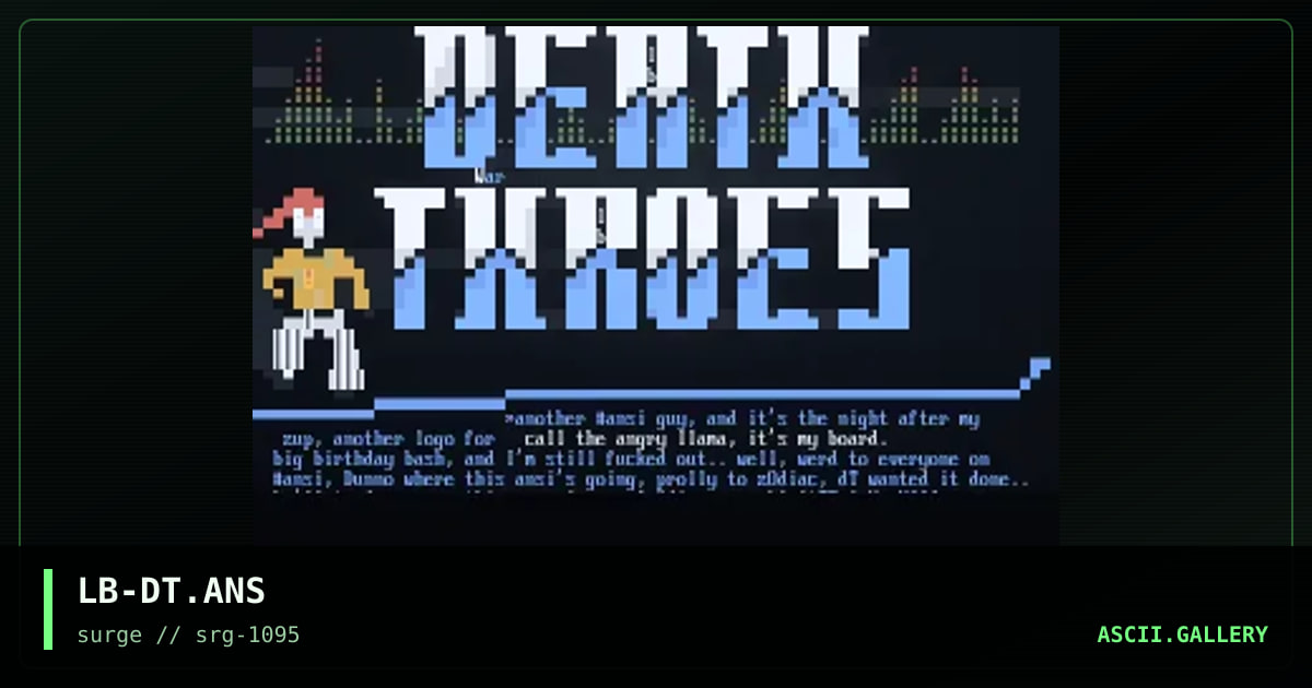 death throes low-go, by logger bill, 1995