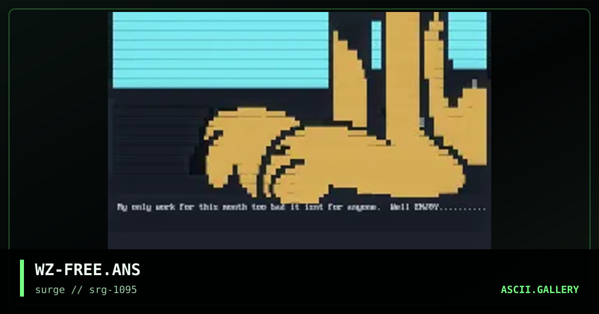 Garfield, by weazel, 1995