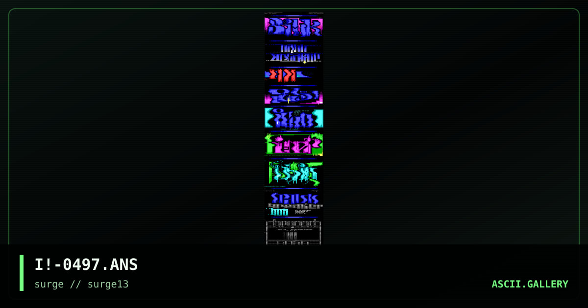 0497 Collection, by internal stalker, 1997