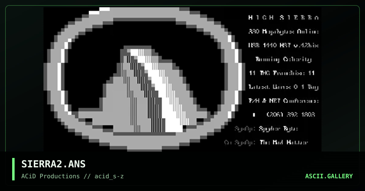 SIERRA2.ANS, by acid, 1990