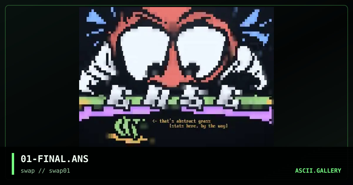 01-FINAL.ANS, by widowmaker, filth, mighty mouse, defiant, cheeze, fonebone, 1996