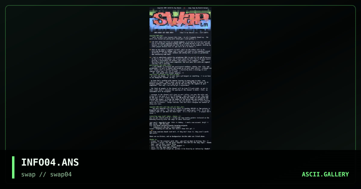 INFO04.ANS, by swap, 1996