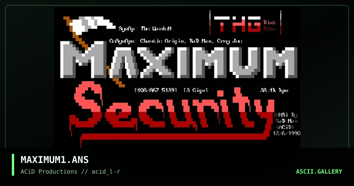 MAXIMUM1.ANS, by radman, 1990