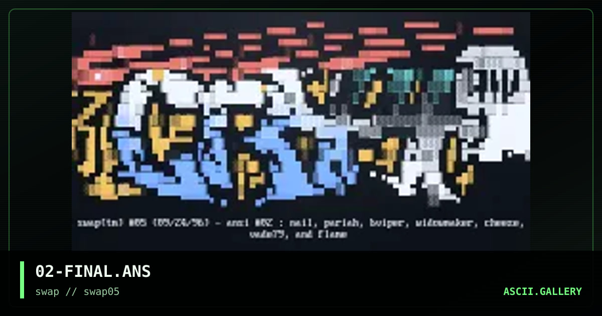 02-FINAL.ANS, by nail, pariah, black viper, widowmaker, cheeze, vade79, flame, 1996