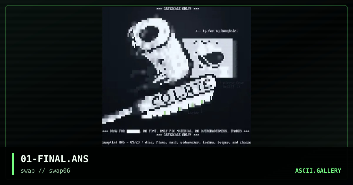 01-FINAL.ANS, by dieznyik, flame, nail, widowmaker, trahma, black viper, cheeze, 1996