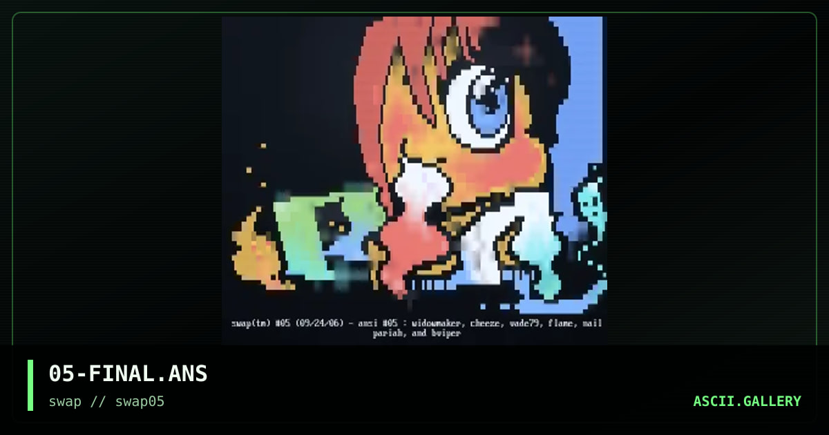 05-FINAL.ANS, by widowmaker, cheeze, vade79, flame, nail, pariah, black viper, 1996