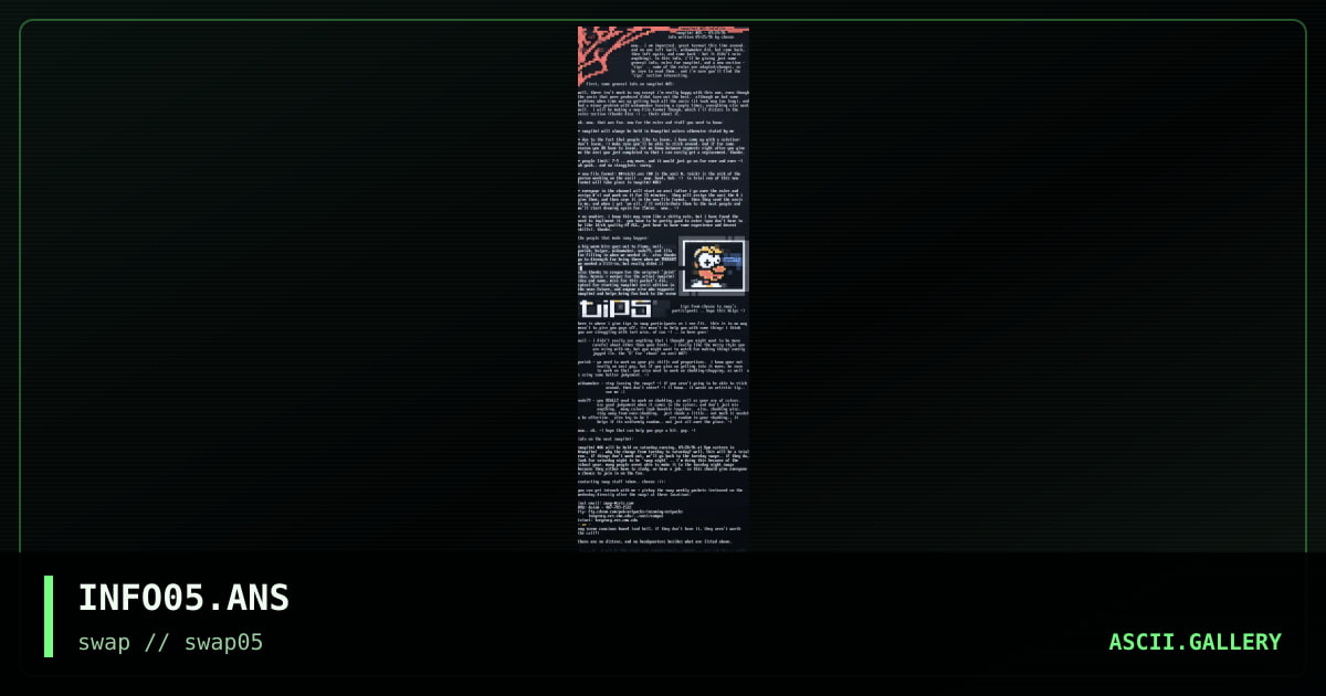 INFO05.ANS, by cheeze, 1996