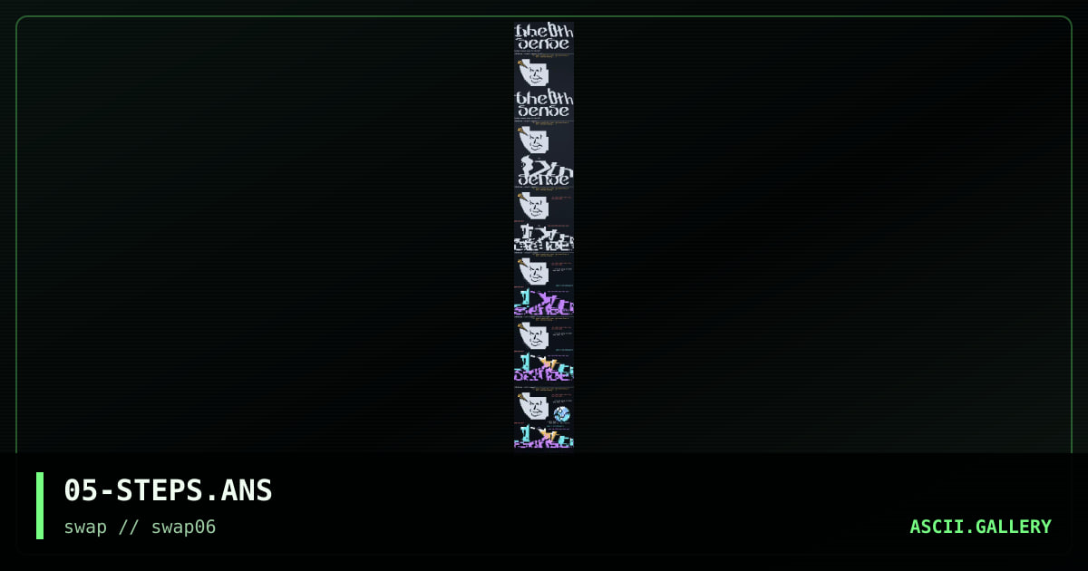 05-STEPS.ANS, by swap, 1996
