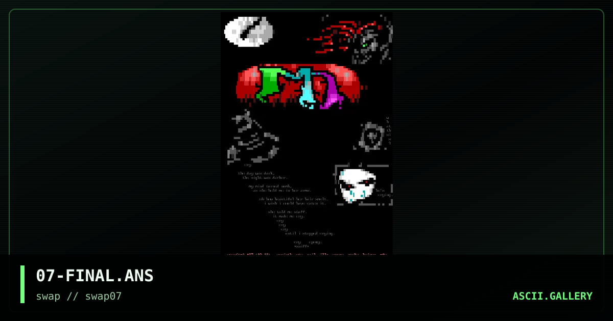 07-FINAL.ANS, by black viper, nail, illusion x, corinthian, stone the crow, epoxy, pzyko, mel farr suppastar, 1996