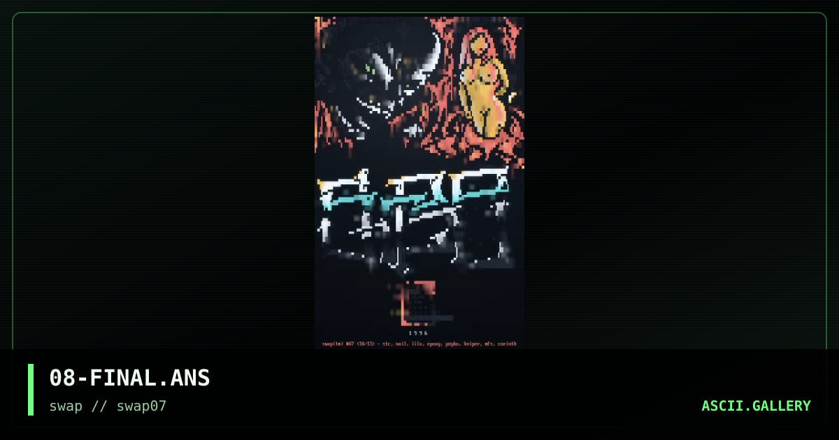 08-FINAL.ANS, by stone the crow, nail, illusion x, epoxy, pzyko, black viper, mel farr suppastar, corinthian, 1996