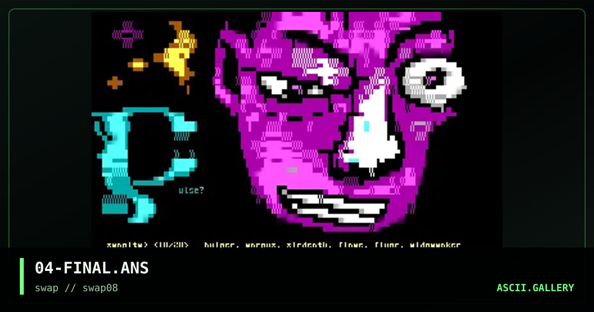 04-FINAL.ANS, by black viper, warpus, sirdeath, flame, fluor, widowmaker, 1996