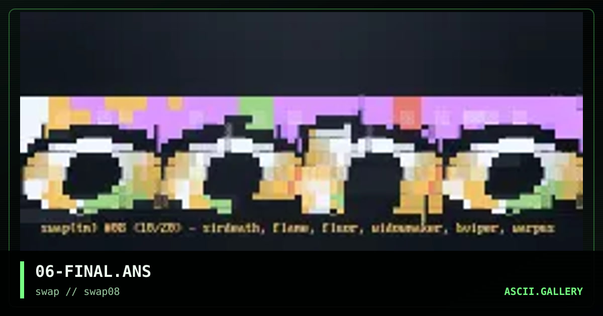 06-FINAL.ANS, by black viper, sirdeath, flame, fluor, widowmaker, warpus, 1996