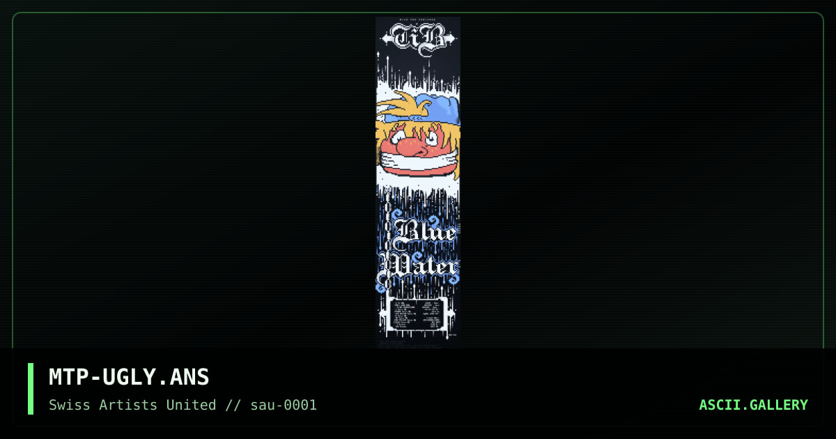 MTP-UGLY.ANS, by mick the punisher, 1995