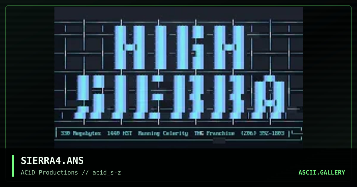 SIERRA4.ANS, by acid, 1990