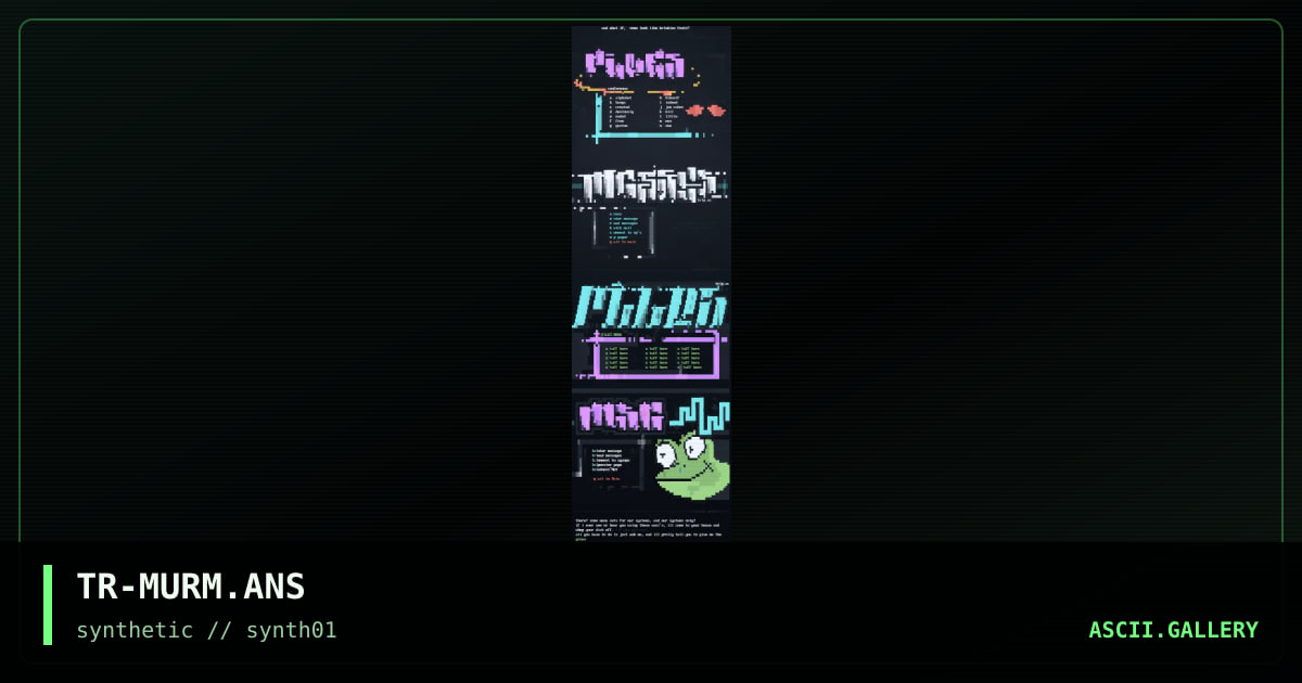 mur menus, by trippah, 1996