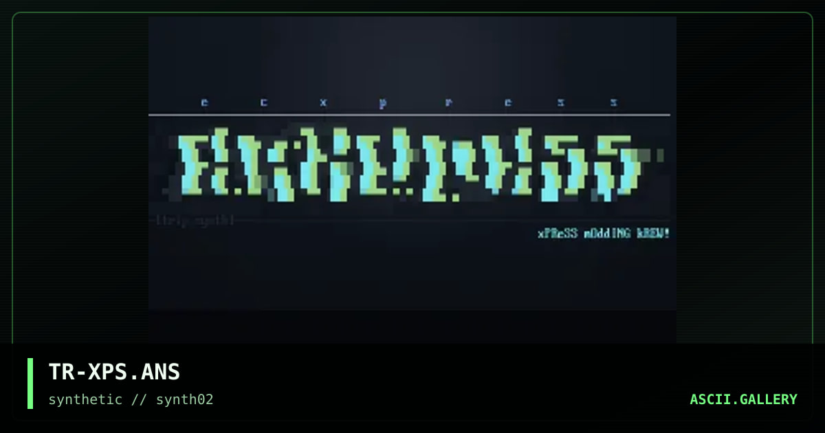 xPS.mOddING!, by trippah, 1996