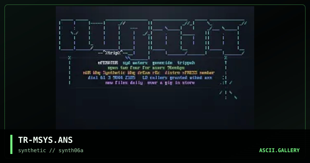 Mur Systems Nfo!, by trippah, 1997