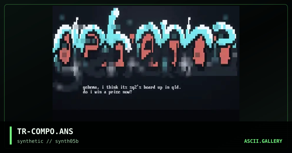 Gehana ansi compo!, by trippah, 1997