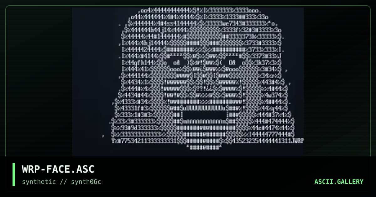 Face, phace, faise!, by warp, 1997