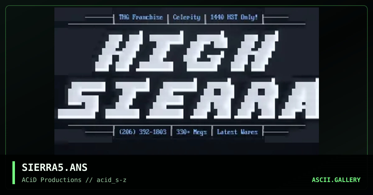 SIERRA5.ANS, by acid, 1990