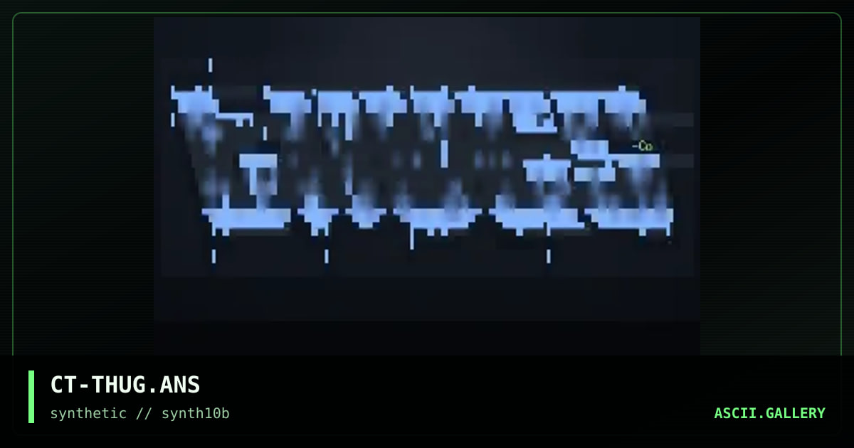 Thug Ansi, by colt, 1997