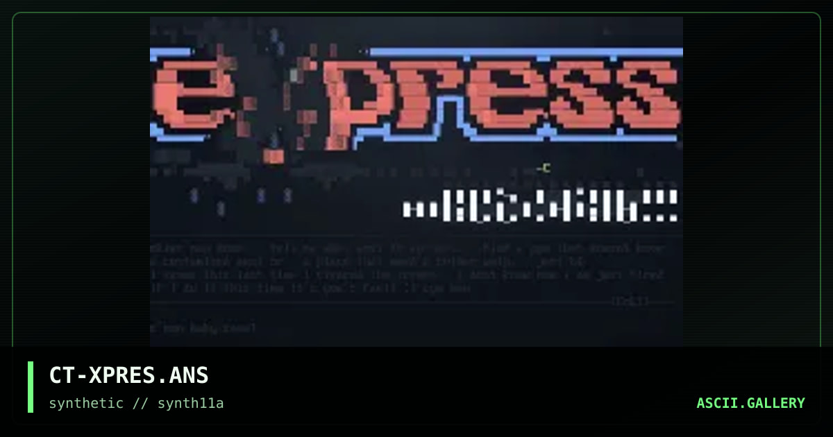 xPRESS cOLLY!, by colt, 1997