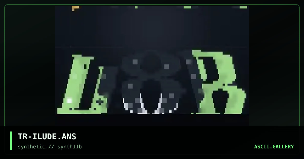 Interlude ANSi's!, by trippah, 1997