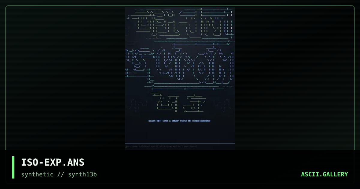 experimentαl ascii, by isotone, 1997