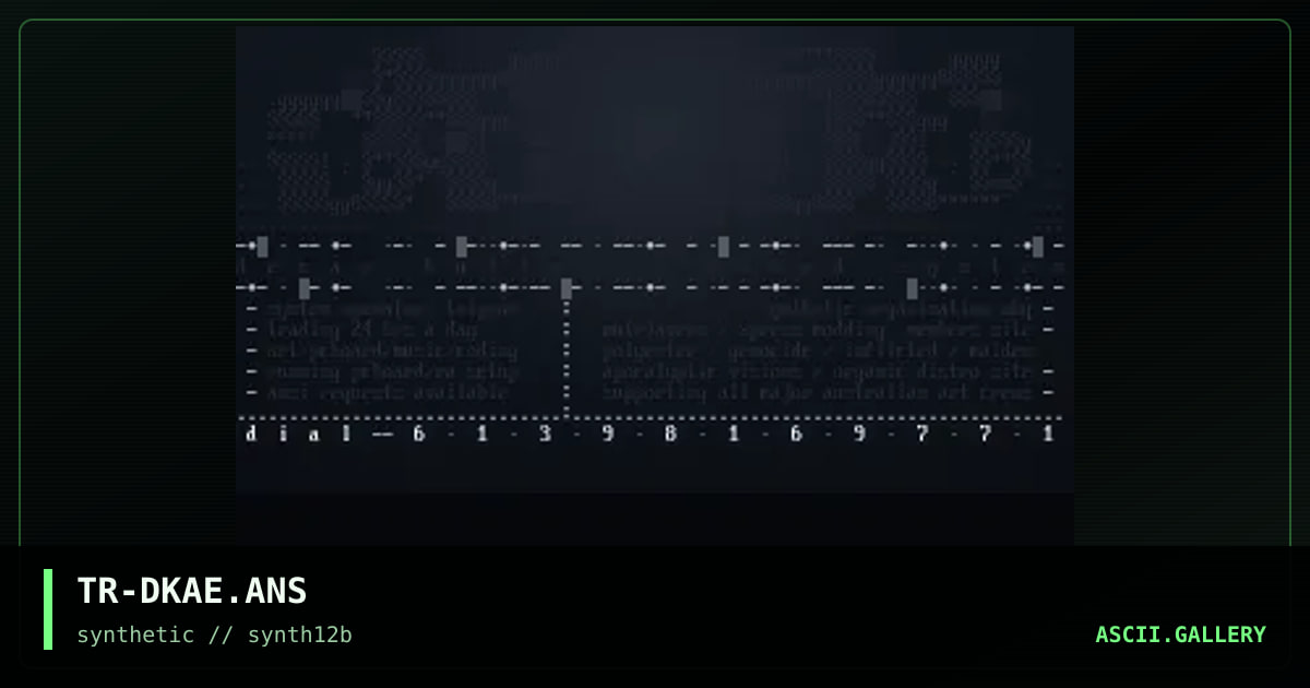 Decay BBS, by trippah, 1997