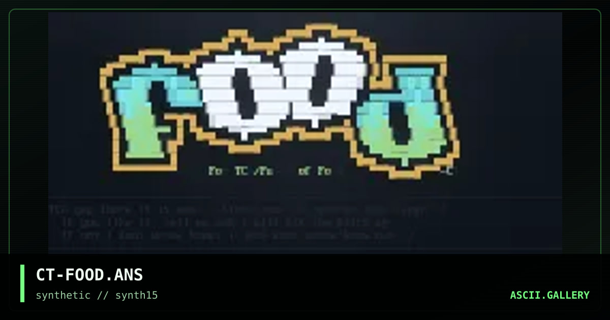 food i guess., by colt, 1997