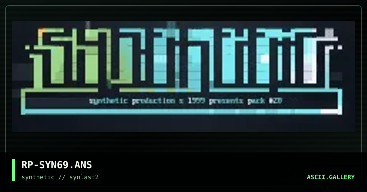 Synthetic Org., by rippa, 1999