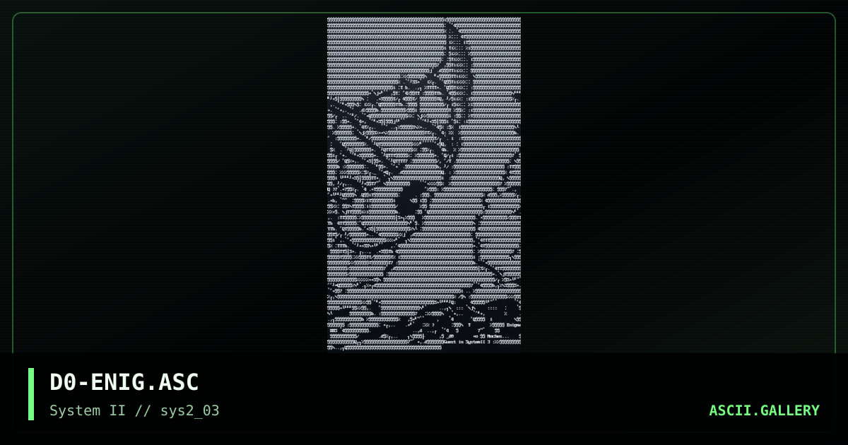 D0-ENIG.ASC, by double zero, 2000