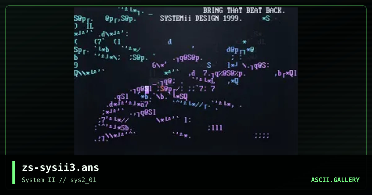 zs-sysii3.ans, by zerostar, 1999